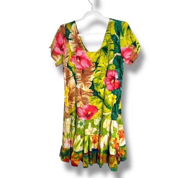 Jams World 50 Years Floral Mini Dress Florabunda Size Large - Picture 1 of 7